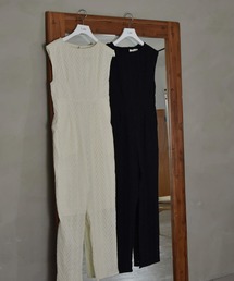 サロペット・オーバーオール・オールインワン SHEER LAYERED EMBROIDERY ALL IN ONE I_am（アイアム）の「embroidery lace all in one（つなぎ