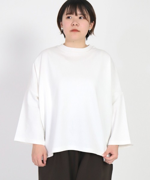 Brocante（ブロカント）の「[Brocante / ブロカント] 40/ポンチ ココンプルオーバー（Tシャツ/カットソー・レディース・ホワイト/ブラック/ベージュ/ピンク/ブルー・2）」の21枚目の写真