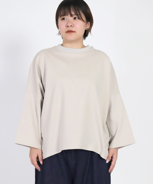 Brocante（ブロカント）の「[Brocante / ブロカント] 40/ポンチ ココンプルオーバー（Tシャツ/カットソー・レディース・ホワイト/ブラック/ベージュ/ピンク/ブルー・2）」の7枚目の写真