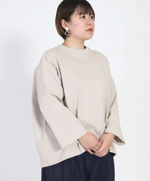 Brocante（ブロカント）の「[Brocante / ブロカント] 40/ポンチ ココンプルオーバー（Tシャツ/カットソー・レディース・ホワイト/ブラック/ベージュ/ピンク/ブルー・2）」の8枚目の写真