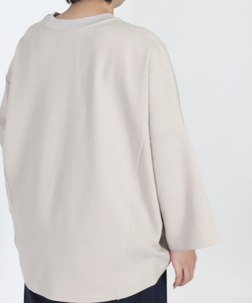 Brocante（ブロカント）の「[Brocante / ブロカント] 40/ポンチ ココンプルオーバー（Tシャツ/カットソー・レディース・ホワイト/ブラック/ベージュ/ピンク/ブルー・2）」の14枚目の写真