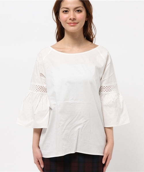 Chico（チコ）の「バックリボンBL（シャツ/ブラウス・レディース・ホワイト/グレー・FREE）」の6枚目の写真