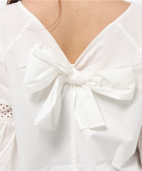 Chico（チコ）の「バックリボンBL（シャツ/ブラウス・レディース・ホワイト/グレー・FREE）」の11枚目の写真