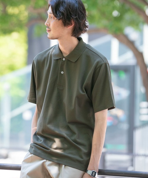 URBAN RESEARCH DOORS(アーバンリサーチドアーズ)の「LIFE STYLE TAILOR カノコ半袖プルオーバー(シャツ/ブラウス・メンズ・ホワイト/ネイビー/イエロー/ブルー/カーキ・MEDIUM/LARGE)」の3枚目の写真