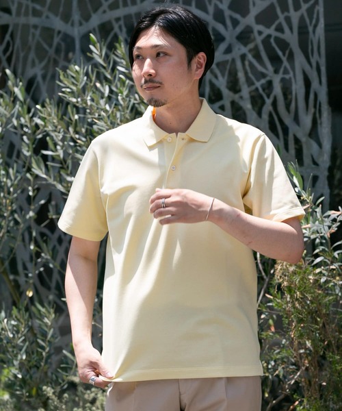 URBAN RESEARCH DOORS(アーバンリサーチドアーズ)の「LIFE STYLE TAILOR カノコ半袖プルオーバー(シャツ/ブラウス・メンズ・ホワイト/ネイビー/イエロー/ブルー/カーキ・MEDIUM/LARGE)」の1枚目の写真