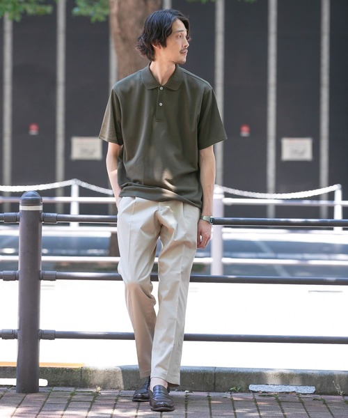 URBAN RESEARCH DOORS(アーバンリサーチドアーズ)の「LIFE STYLE TAILOR カノコ半袖プルオーバー(シャツ/ブラウス・メンズ・ホワイト/ネイビー/イエロー/ブルー/カーキ・MEDIUM/LARGE)」の9枚目の写真