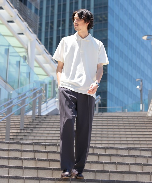URBAN RESEARCH DOORS(アーバンリサーチドアーズ)の「LIFE STYLE TAILOR カノコ半袖プルオーバー(シャツ/ブラウス・メンズ・ホワイト/ネイビー/イエロー/ブルー/カーキ・MEDIUM/LARGE)」の16枚目の写真