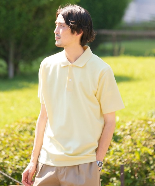URBAN RESEARCH DOORS(アーバンリサーチドアーズ)の「LIFE STYLE TAILOR カノコ半袖プルオーバー(シャツ/ブラウス・メンズ・ホワイト/ネイビー/イエロー/ブルー/カーキ・MEDIUM/LARGE)」の6枚目の写真