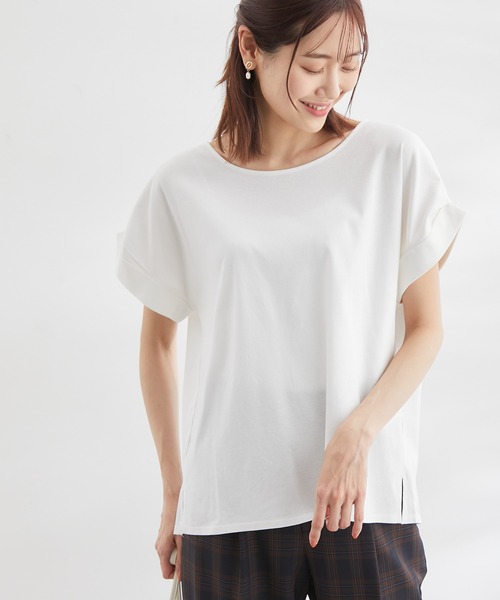 ROPE' PICNIC(ロペピクニック)の「60シルケットゴールドパーツプルオーバー(Tシャツ/カットソー・レディース・ホワイト/ブラック/ピンク/グリーン/ベージュ系その他・38)」の2枚目の写真