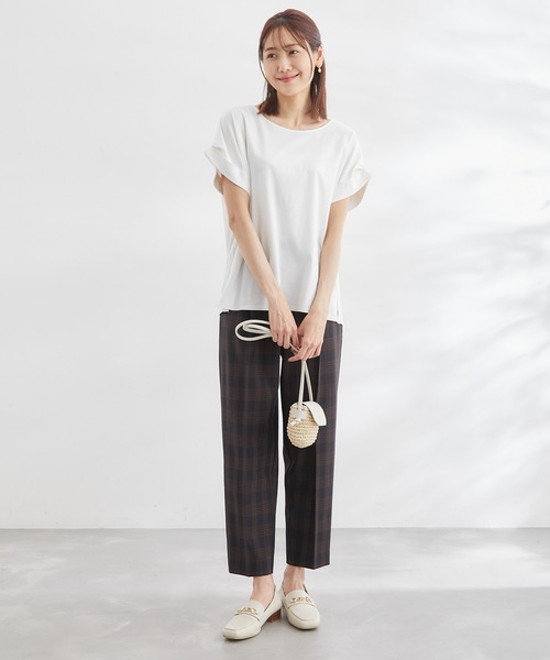 ROPE' PICNIC(ロペピクニック)の「60シルケットゴールドパーツプルオーバー(Tシャツ/カットソー・レディース・ホワイト/ブラック/ピンク/グリーン/ベージュ系その他・38)」の9枚目の写真