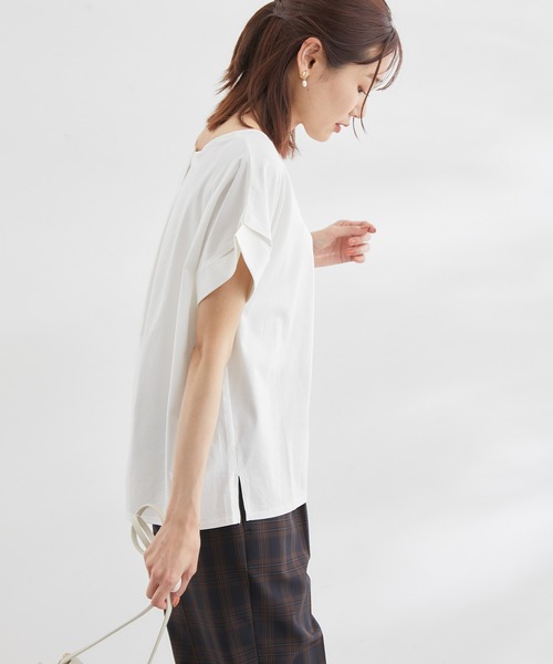 ROPE' PICNIC(ロペピクニック)の「60シルケットゴールドパーツプルオーバー(Tシャツ/カットソー・レディース・ホワイト/ブラック/ピンク/グリーン/ベージュ系その他・38)」の11枚目の写真