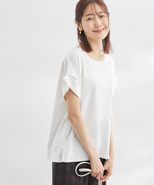 ROPE' PICNIC(ロペピクニック)の「60シルケットゴールドパーツプルオーバー(Tシャツ/カットソー・レディース・ホワイト/ブラック/ピンク/グリーン/ベージュ系その他・38)」の12枚目の写真