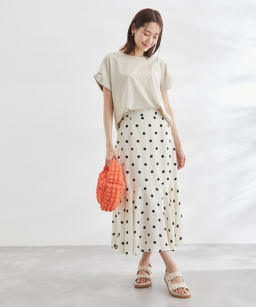 ROPE' PICNIC(ロペピクニック)の「60シルケットゴールドパーツプルオーバー(Tシャツ/カットソー・レディース・ホワイト/ブラック/ピンク/グリーン/ベージュ系その他・38)」の13枚目の写真