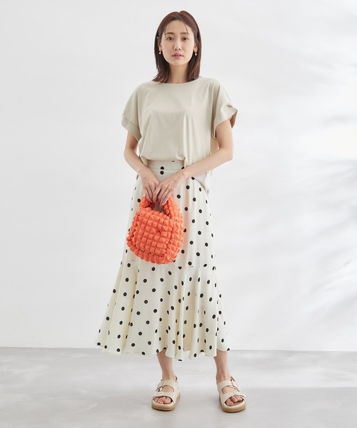 ROPE' PICNIC(ロペピクニック)の「60シルケットゴールドパーツプルオーバー(Tシャツ/カットソー・レディース・ホワイト/ブラック/ピンク/グリーン/ベージュ系その他・38)」の14枚目の写真
