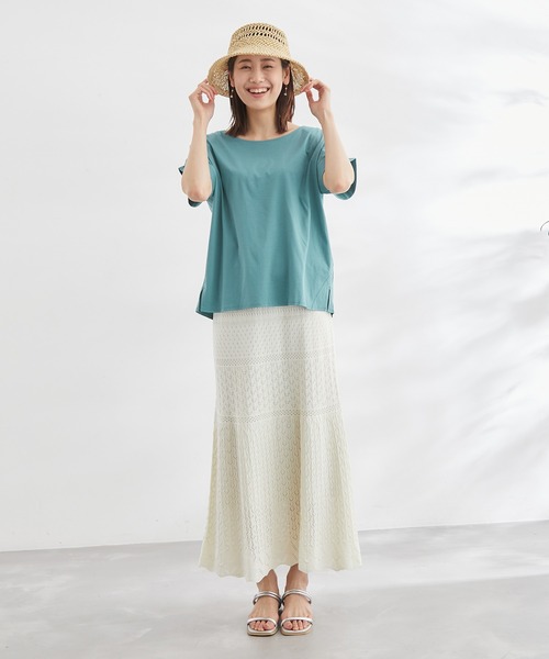 ROPE' PICNIC(ロペピクニック)の「60シルケットゴールドパーツプルオーバー(Tシャツ/カットソー・レディース・ホワイト/ブラック/ピンク/グリーン/ベージュ系その他・38)」の18枚目の写真