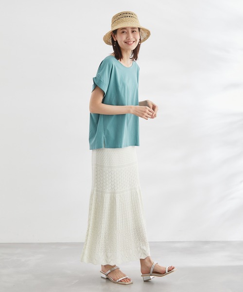 ROPE' PICNIC(ロペピクニック)の「60シルケットゴールドパーツプルオーバー(Tシャツ/カットソー・レディース・ホワイト/ブラック/ピンク/グリーン/ベージュ系その他・38)」の19枚目の写真
