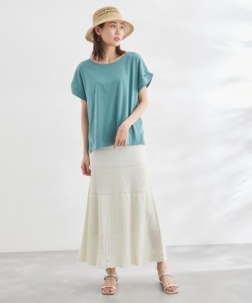 ROPE' PICNIC(ロペピクニック)の「60シルケットゴールドパーツプルオーバー(Tシャツ/カットソー・レディース・ホワイト/ブラック/ピンク/グリーン/ベージュ系その他・38)」の20枚目の写真