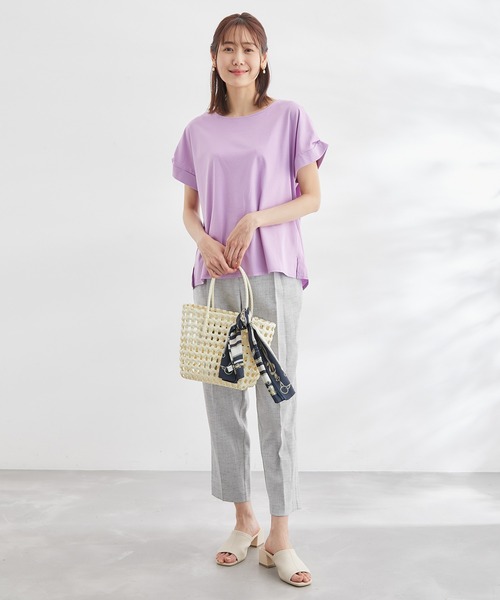 ROPE' PICNIC(ロペピクニック)の「60シルケットゴールドパーツプルオーバー(Tシャツ/カットソー・レディース・ホワイト/ブラック/ピンク/グリーン/ベージュ系その他・38)」の22枚目の写真