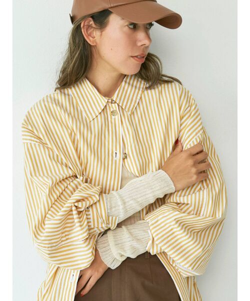 Ungrid(アングリッド)の「ハイネックシアーニット(ニット/セーター・レディース・ブラック/オレンジ/ブルー/アイボリー・FREE)」の9枚目の写真