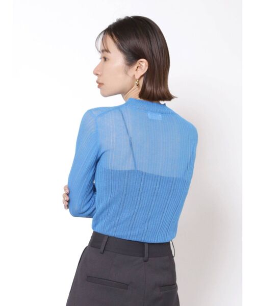 Ungrid(アングリッド)の「ハイネックシアーニット(ニット/セーター・レディース・ブラック/オレンジ/ブルー/アイボリー・FREE)」の18枚目の写真