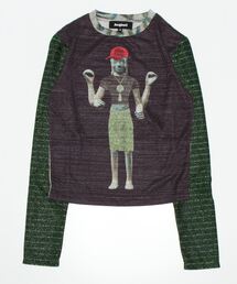 digital collage stripe tshirt / デジタルコラージュストライプ Tシャツ