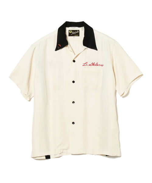 fennica(フェニカ)の「King Louie / HOLIDAY BOWL NYC ボウリングシャツ(シャツ/ブラウス・メンズ・オフホワイト/ピンク・X-LARGE/LARGE)」の3枚目の写真