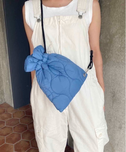 CONTROL FREAK / CTFK（コントロールフリーク）の「CONTROL FREAK(コントロールフリーク)SHOPキルトサコッシュ（ショルダーバッグ・レディース・アイボリー/グレー/ベージュ/グリーン/ブルー・FREE）」の5枚目の写真