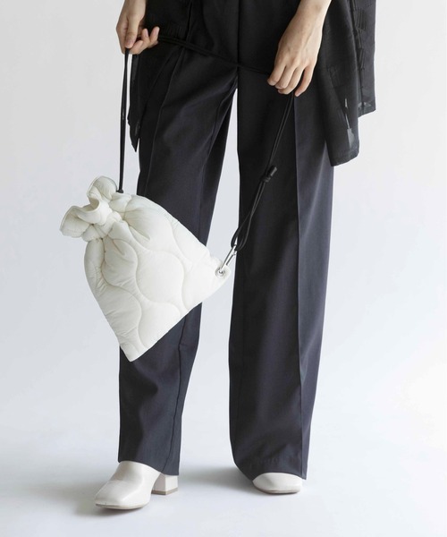 CONTROL FREAK / CTFK（コントロールフリーク）の「CONTROL FREAK(コントロールフリーク)SHOPキルトサコッシュ（ショルダーバッグ・レディース・アイボリー/グレー/ベージュ/グリーン/ブルー・FREE）」の17枚目の写真