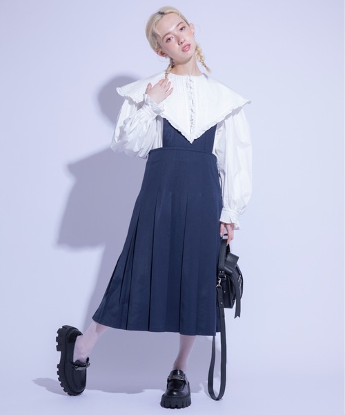 Candy Stripper(キャンディストリッパー)の「PRECOCIOUS JUMPER スカート(スカート・レディース・ブラック/ネイビー/レッド・2)」の2枚目の写真