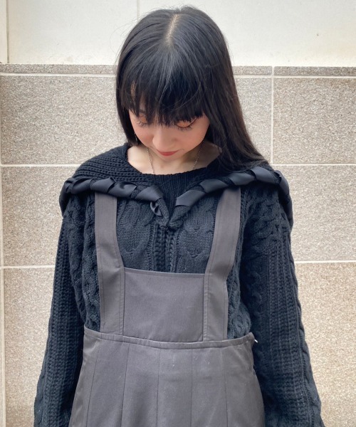 Candy Stripper(キャンディストリッパー)の「PRECOCIOUS JUMPER スカート(スカート・レディース・ブラック/ネイビー/レッド・2)」の8枚目の写真