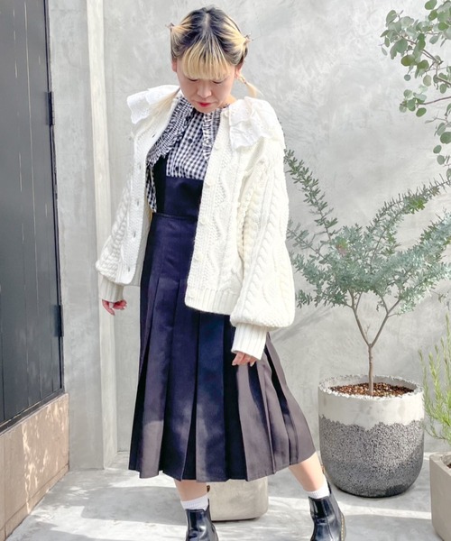 Candy Stripper(キャンディストリッパー)の「PRECOCIOUS JUMPER スカート(スカート・レディース・ブラック/ネイビー/レッド・2)」の11枚目の写真