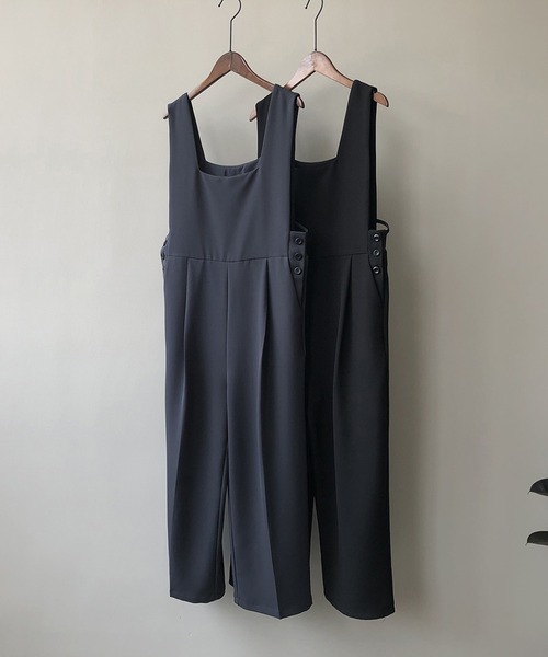 aimoha(アイモハ)の「OL風オールインワン(つなぎ/オールインワン・レディース・ブラック/ダークグレー・MEDIUM/LARGE)」の9枚目の写真