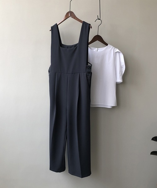 aimoha(アイモハ)の「OL風オールインワン(つなぎ/オールインワン・レディース・ブラック/ダークグレー・MEDIUM/LARGE)」の12枚目の写真