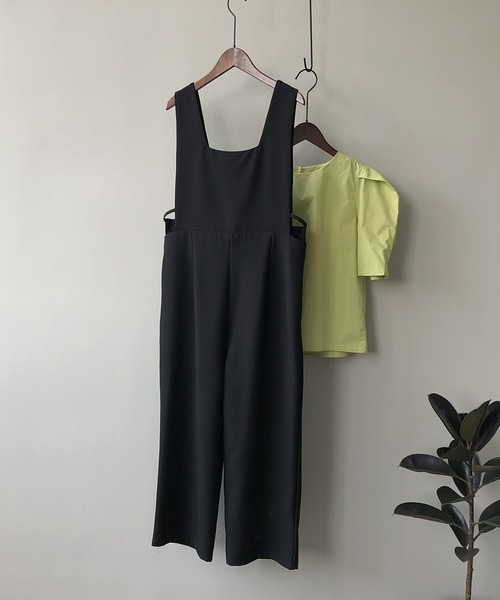 aimoha(アイモハ)の「OL風オールインワン(つなぎ/オールインワン・レディース・ブラック/ダークグレー・MEDIUM/LARGE)」の15枚目の写真