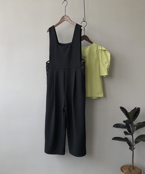 aimoha(アイモハ)の「OL風オールインワン(つなぎ/オールインワン・レディース・ブラック/ダークグレー・MEDIUM/LARGE)」の14枚目の写真