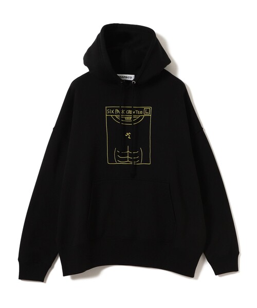 CHARI&CO（チャリアンドコー）の「CHARI&CO × ANYTIME FITNESS / SIX PACK HOODIE（パーカー・メンズ・ブラック・XL/L/M/S）」の8枚目の写真