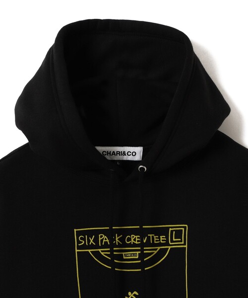 CHARI&CO（チャリアンドコー）の「CHARI&CO × ANYTIME FITNESS / SIX PACK HOODIE（パーカー・メンズ・ブラック・XL/L/M/S）」の10枚目の写真