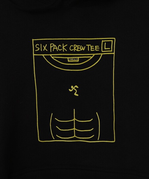 CHARI&CO（チャリアンドコー）の「CHARI&CO × ANYTIME FITNESS / SIX PACK HOODIE（パーカー・メンズ・ブラック・XL/L/M/S）」の12枚目の写真