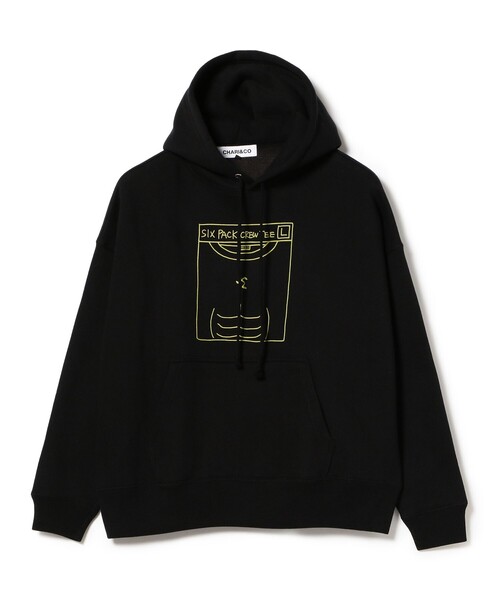 CHARI&CO（チャリアンドコー）の「CHARI&CO × ANYTIME FITNESS / SIX PACK HOODIE（パーカー・メンズ・ブラック・XL/L/M/S）」の9枚目の写真