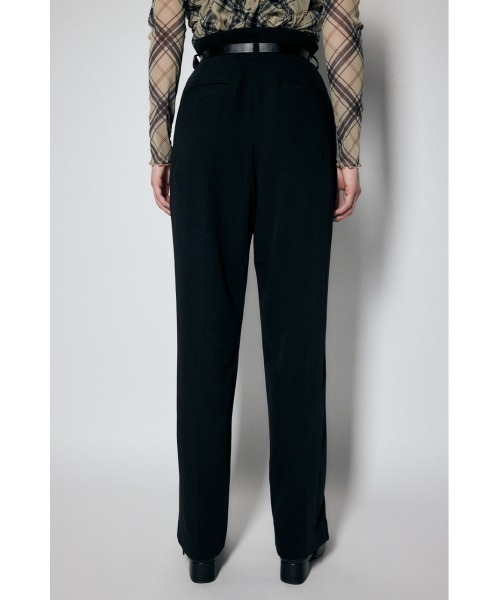 MOUSSY（マウジー）の「HW TUCK TROUSERS（スラックス・レディース・ブラック/ダークグリーン/ベージュ・1/2）」の5枚目の写真
