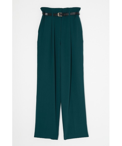 MOUSSY（マウジー）の「HW TUCK TROUSERS（スラックス・レディース・ブラック/ダークグリーン/ベージュ・1/2）」の7枚目の写真