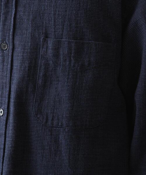 Steven Alan（スティーブンアラン）の「＜Steven Alan＞ VIN/NEL REGULAR COLLAR BOX SHIRT -LOOSE/シャツ（シャツ/ブラウス・メンズ・ネイビー/グレー・M/XL/S/L）」の9枚目の写真