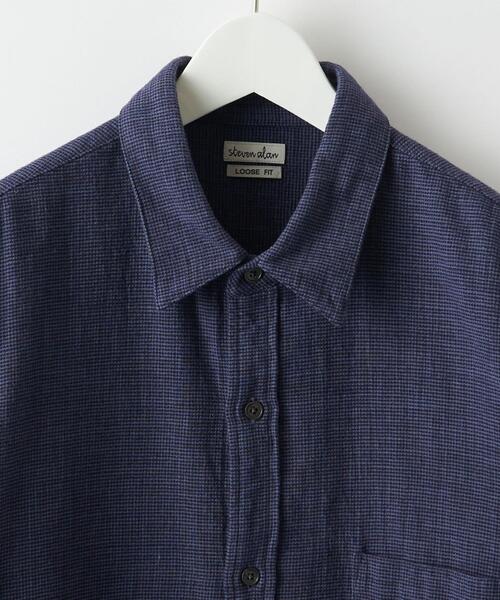 Steven Alan（スティーブンアラン）の「＜Steven Alan＞ VIN/NEL REGULAR COLLAR BOX SHIRT -LOOSE/シャツ（シャツ/ブラウス・メンズ・ネイビー/グレー・M/XL/S/L）」の21枚目の写真