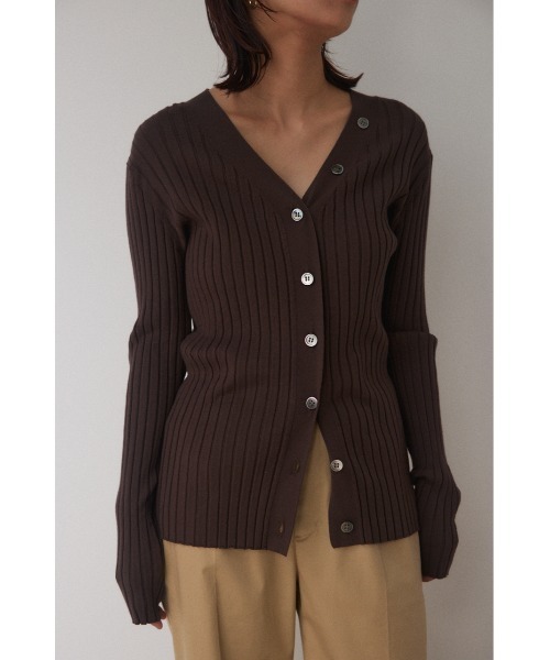 washable wide rib cardigan（ウォッシャブルワイドリブカーディガン）