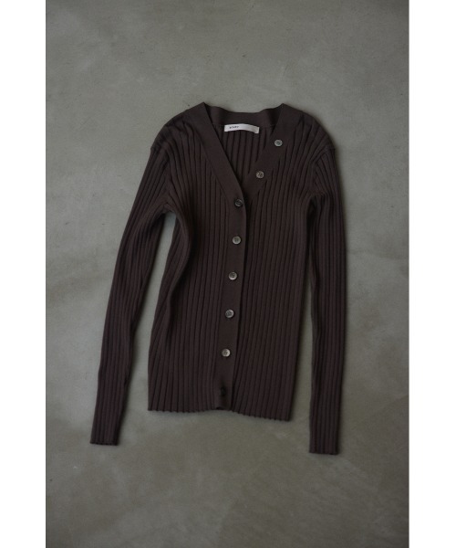 washable wide rib cardigan（ウォッシャブルワイドリブカーディガン）