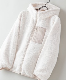 OUTDOOR PRODUCTS | ボアフードブルゾン　パーカー　モコモコ　ビッグシルエット(パーカー)