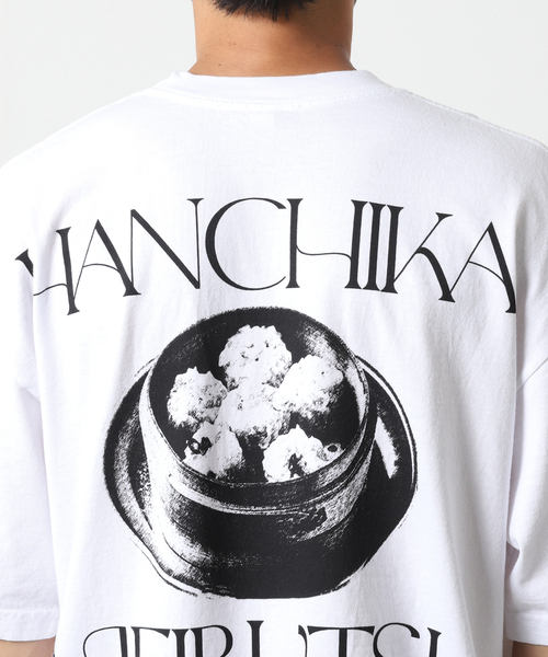 LOS ANGELES APPAREL(ロサンゼルスアパレル)の「【半地下酒場×JOURNAL STANDARD】焼売 Tシャツ(Tシャツ/カットソー・メンズ・ホワイト・MEDIUM/LARGE/X-LARGE)」の5枚目の写真