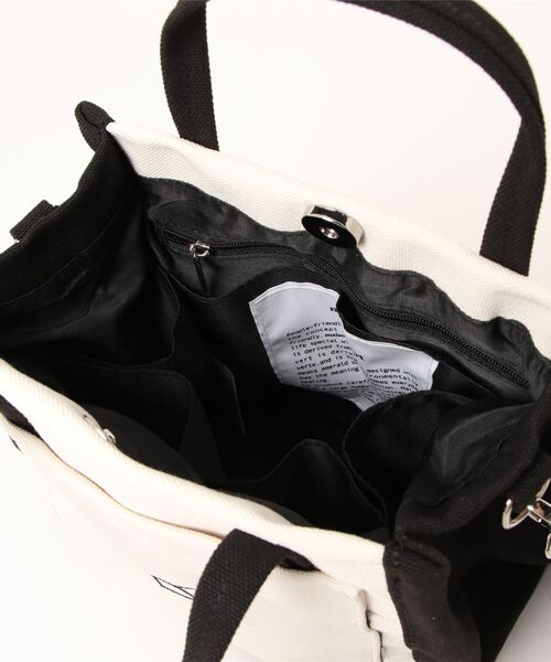 maison vert（メゾンヴェール）の「【撥水・多収納】ロゴ2WAYミニトート（トートバッグ・レディース・ブラック/キャメル・FREE）」の5枚目の写真