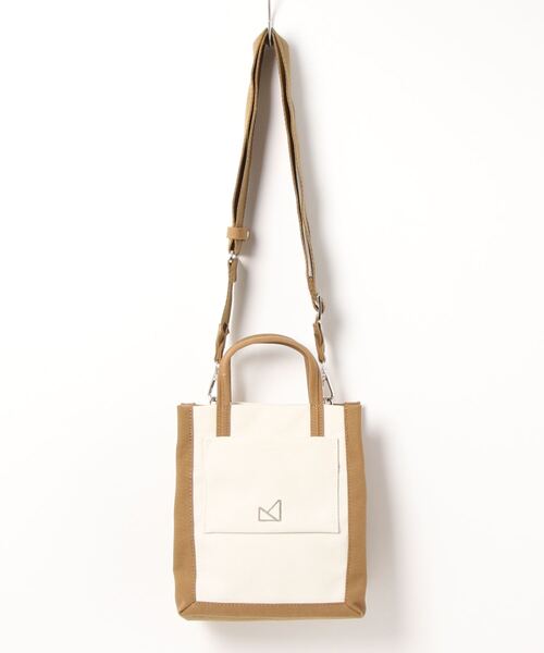 maison vert（メゾンヴェール）の「【撥水・多収納】ロゴ2WAYミニトート（トートバッグ・レディース・ブラック/キャメル・FREE）」の10枚目の写真