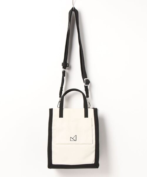 maison vert（メゾンヴェール）の「【撥水・多収納】ロゴ2WAYミニトート（トートバッグ・レディース・ブラック/キャメル・FREE）」の9枚目の写真